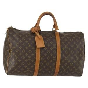 LOUIS VUITTON Monogram Keepall 50 Boston Bag M41426 LV Auth 159122